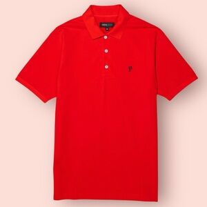 Purple Brand Pique Knit Polo Shirt (Red)